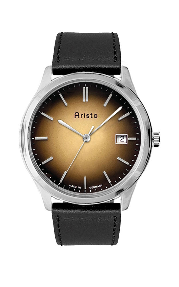 ARISTO Goldstadt Klassik Quarz Braun 4H195 image 0