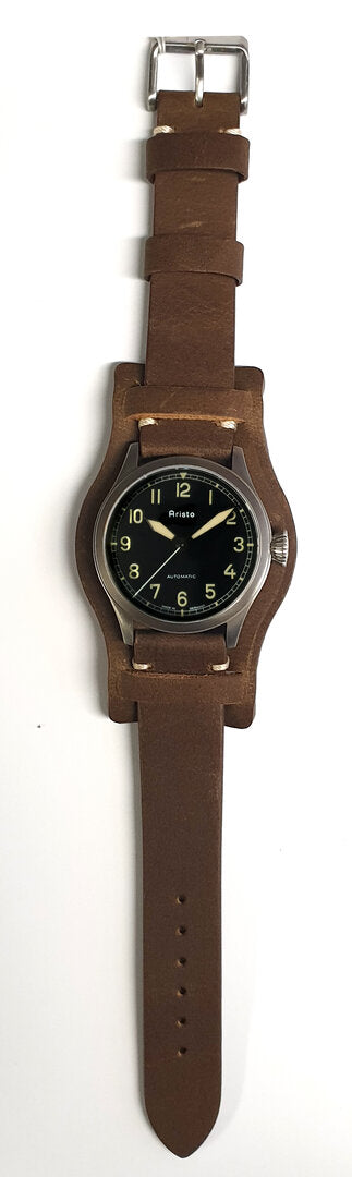 ARISTO Militäruhr 38 brüniert 7H158 Automatic image 5