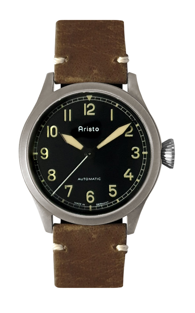 ARISTO Militäruhr 38 brüniert 7H158 Automatic image 0