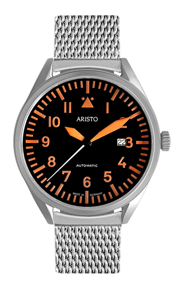 ARISTO Leuchtorange 43 Beobachter 3H223-M Automatic Mil