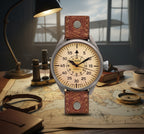 ARISTO Flieger 43 Vintage brüniert 7H146 Pilot Automatic image 5