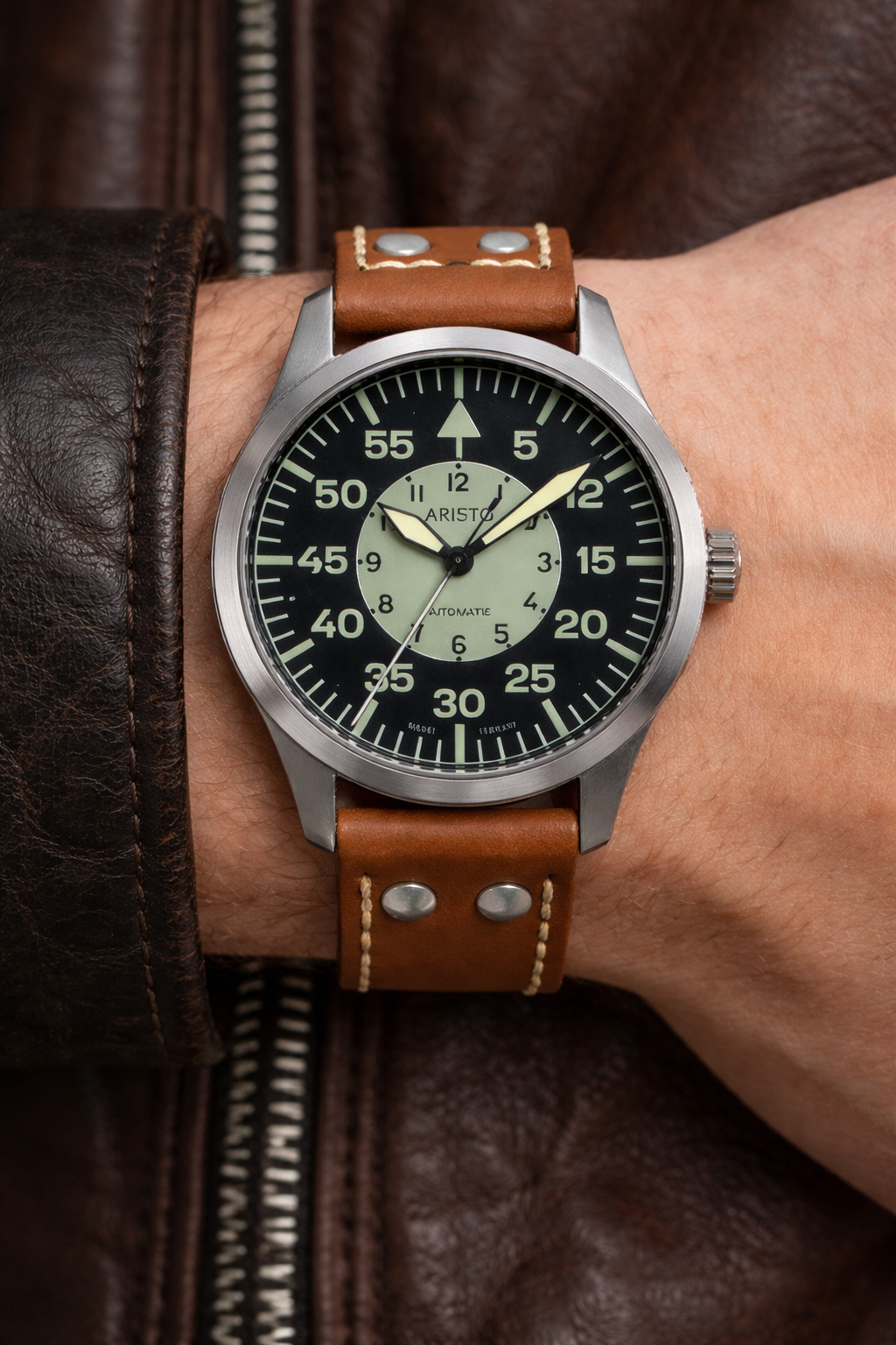 ARISTO Vintage 47 Pilot Luminor Automatic 3H269 image 6
