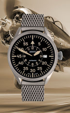 ARISTO Flieger 43 brüniert Pilot 7H150-M Automatik