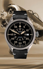 ARISTO Flieger 43 brüniert Pilot 7H150 Automatic