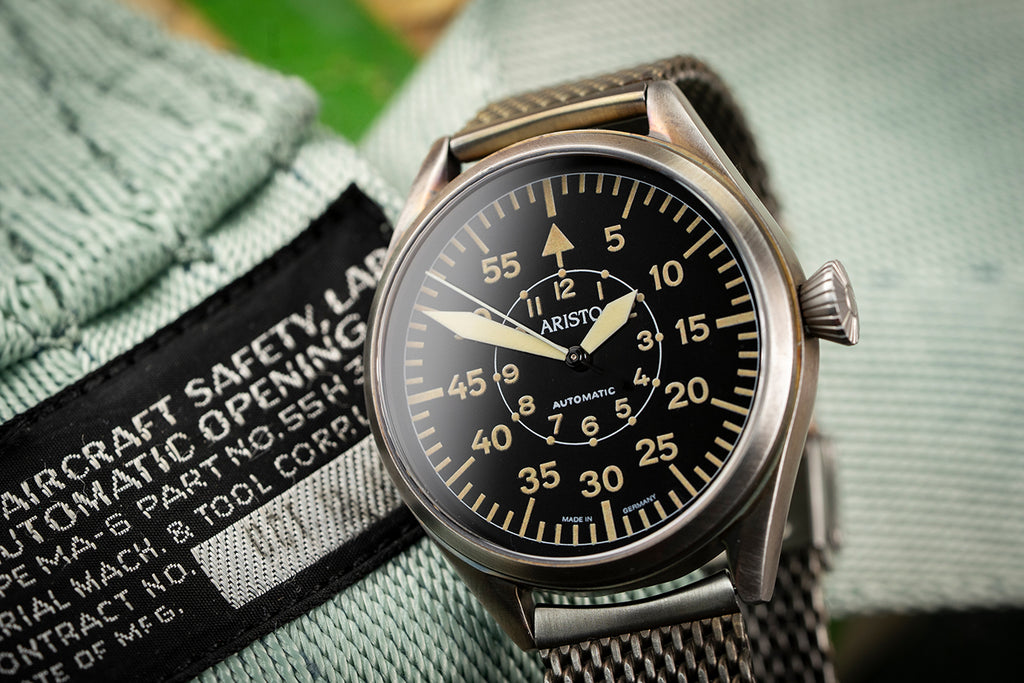 ARISTO Flieger 43 brüniert Pilot 7H150-M Automatik