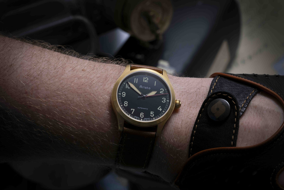 ARISTO Flieger 39 Gold PVD 0H31-L Automatic image 9