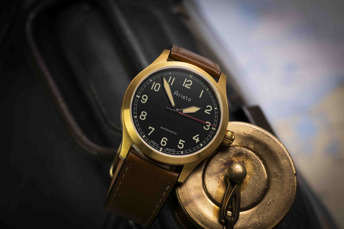 ARISTO Flieger 39 Gold PVD 0H31-L Automatic image 7