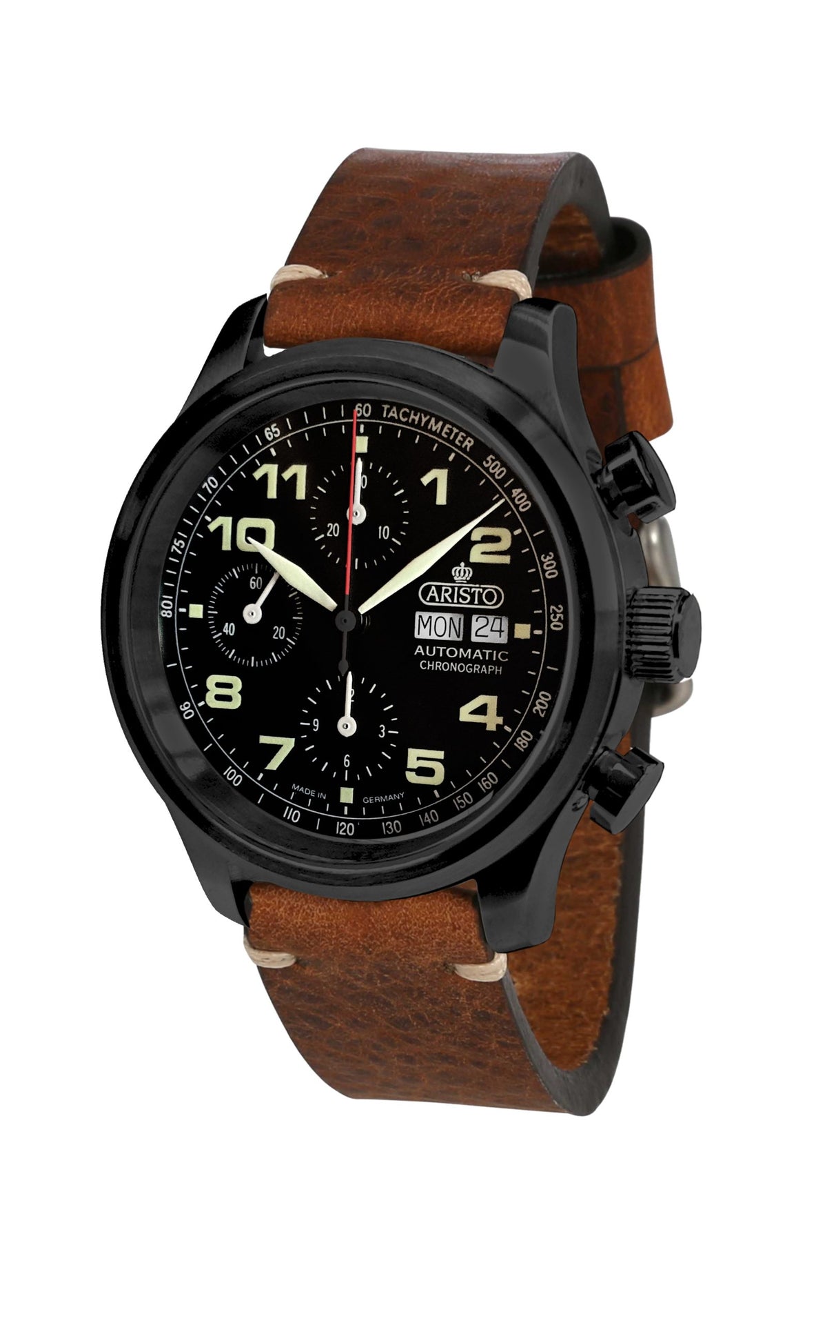 ARISTO Vintage Flieger-Chrono 0H21-LT PVD Black image 0