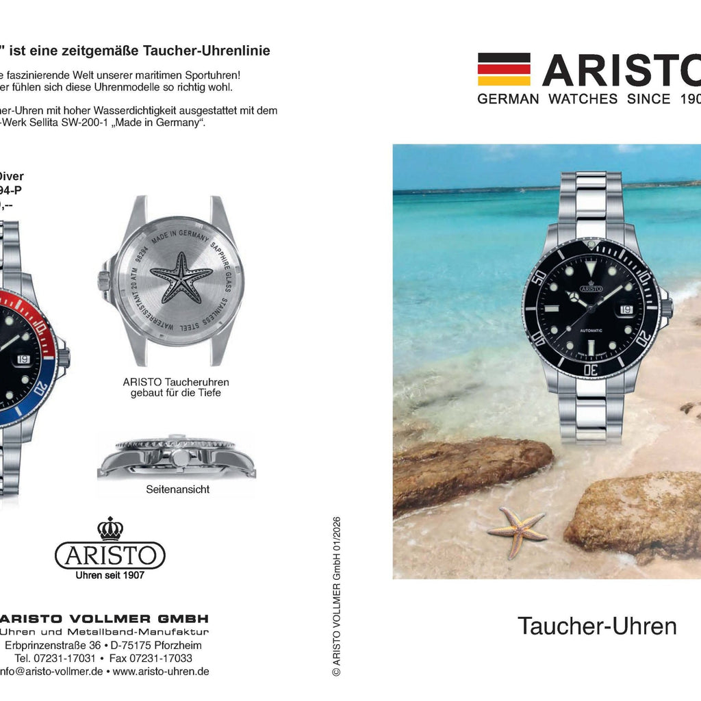 ARISTO Aquaristo 4H98294-S – Uhr am Arm