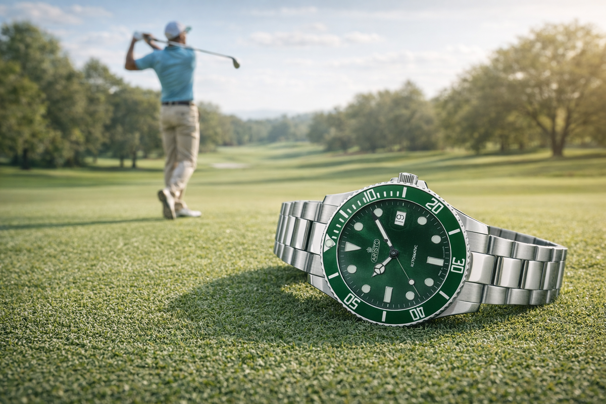 ARISTO Taucheruhr Aquaristo Automatic 4H98294-G Golf Green Diver