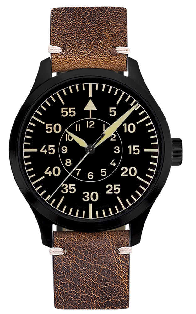 ARISTO Flieger 47 schwarz PVD 0H23 Automatic image 0